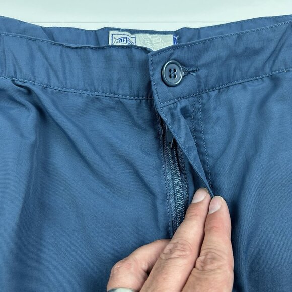 Aftco 100% Nylon Blue Shorts Cargo Boating Deck Travel Fishing Mens Size 40 x 7 - Picture 10 of 14